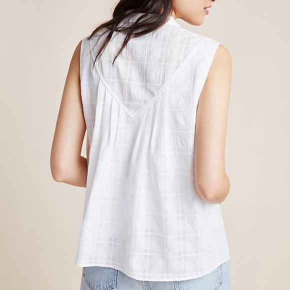 NEW Piper Sleeveless Blouse Anthropologie (M) - Picture 3 of 4